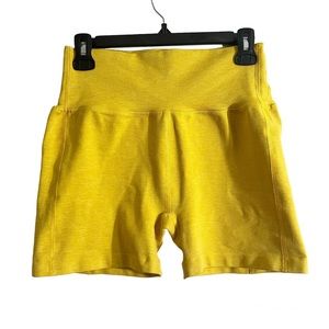 Alphalete Yellow Athletic Shorts